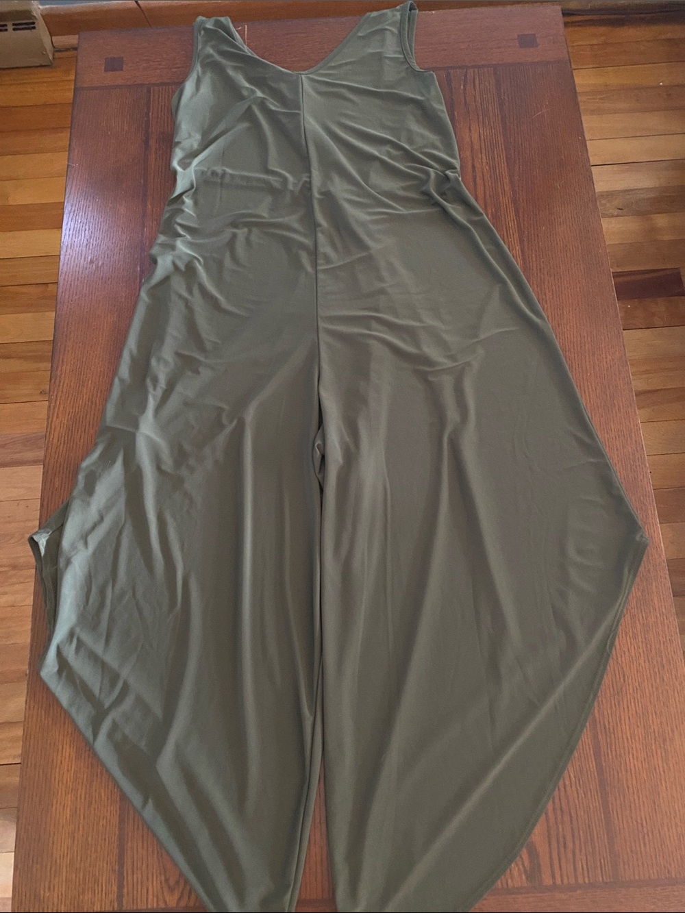 Annalee + Hope Olive Green Wide-Leg Sleeveless Jumpsuit